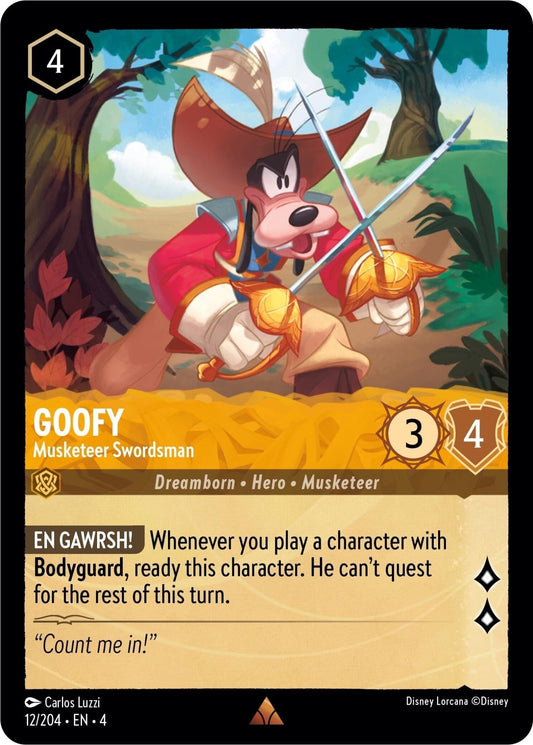 Disney Lorcana - Goofy - Musketeer Swordsman (12/204) (Ursula's Return)