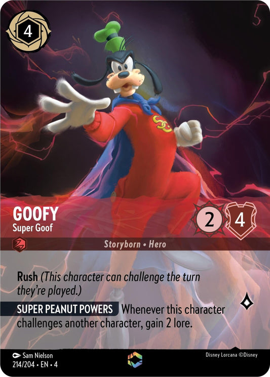 Disney Lorcana - Goofy - Super Goof (Enchanted) (214/204) (Ursula's Return)
