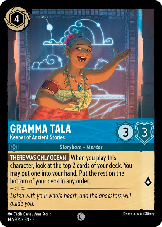 Disney Lorcana - Gramma Tala - Keeper of Ancient Stories (142/204) (Into the Inklands)