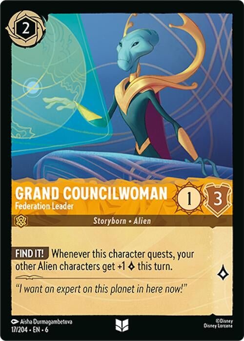 Disney Lorcana - Grand Councilwoman - Federation Leader (17/204) (Azurite Sea)