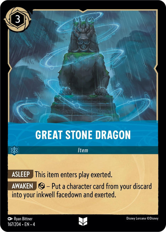 Disney Lorcana - Great Stone Dragon (167/204) (Ursula's Return)