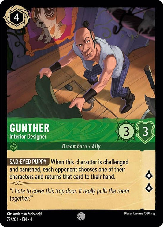 Disney Lorcana - Gunther - Interior Designer (72/204) (Ursula's Return)