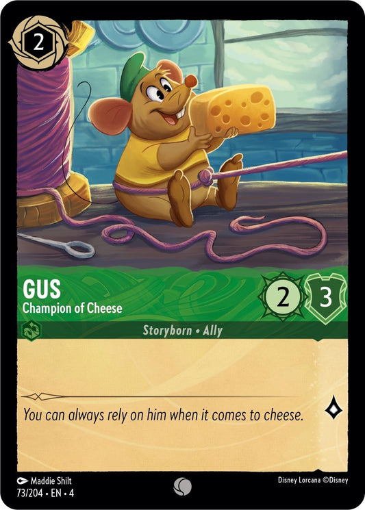 Disney Lorcana - Gus - Champion of Cheese (73/204) (Ursula's Return)
