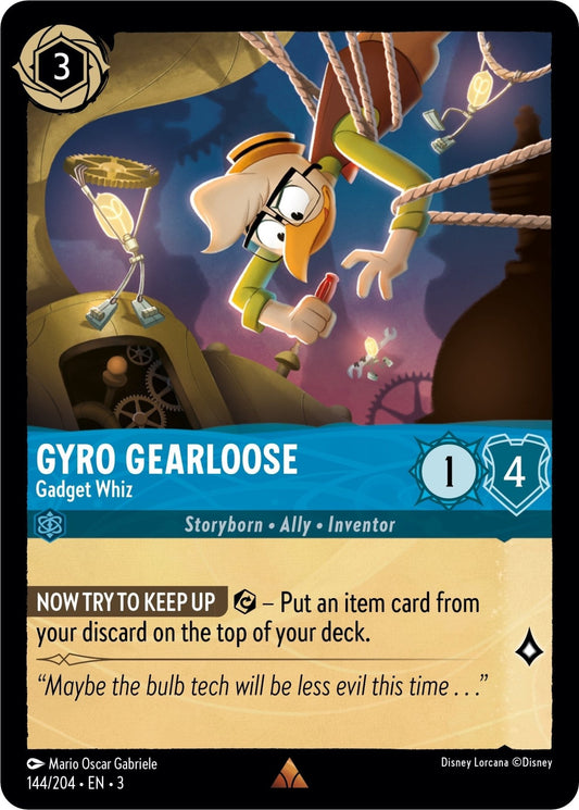 Disney Lorcana - Gyro Gearloose - Gadget Whiz (144/204) (Into the Inklands)