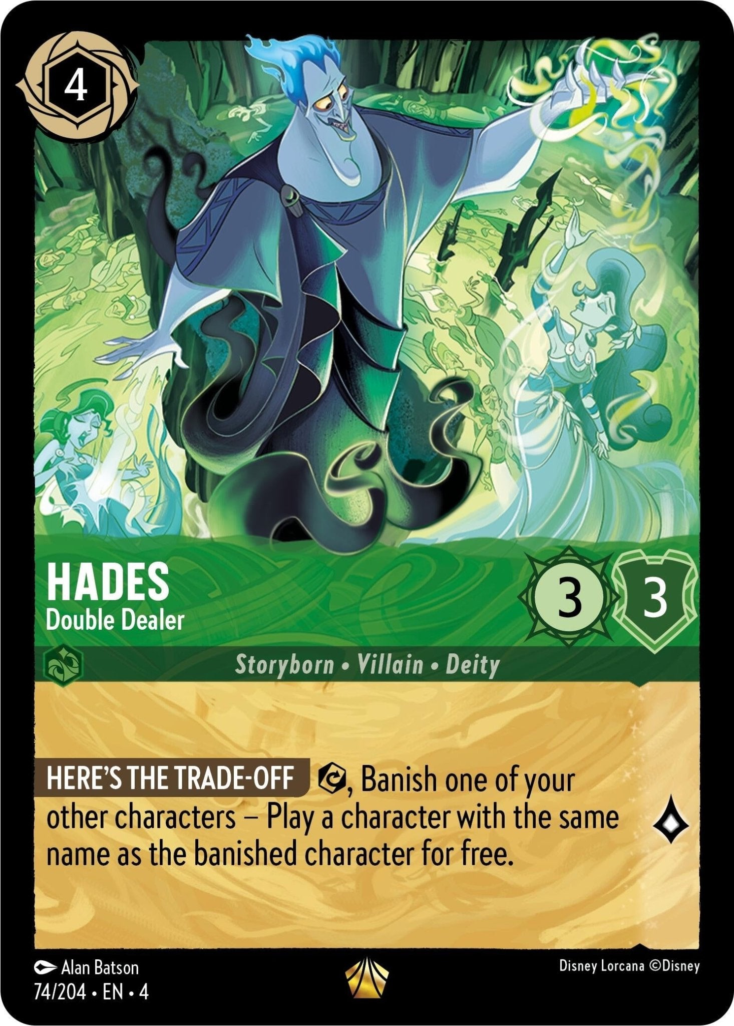 Disney Lorcana - Hades - Double Dealer (74/204) (Ursula's Return)