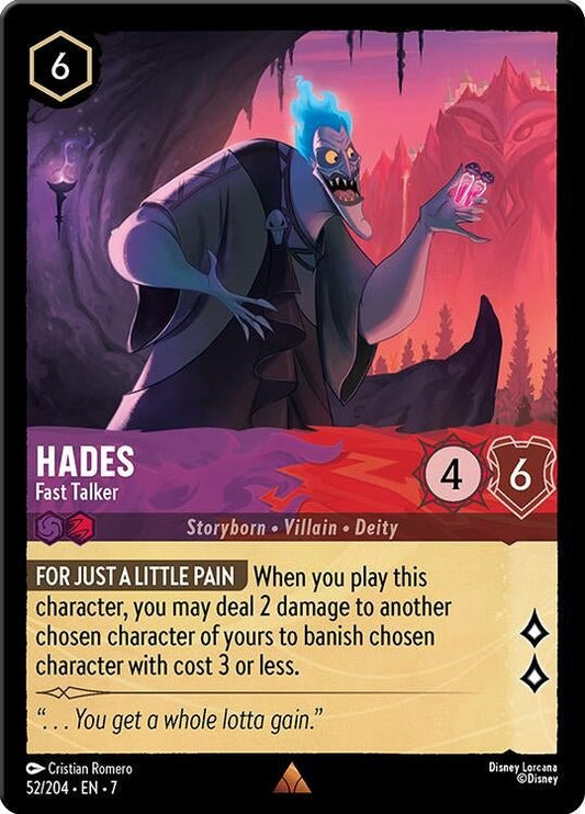 Disney Lorcana - Hades - Fast Talker (52/204) (Archazia's Island)