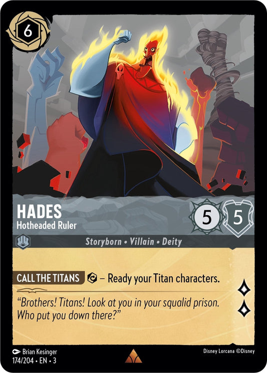 Disney Lorcana - Hades - Hotheaded Ruler (174/204) (Into the Inklands)