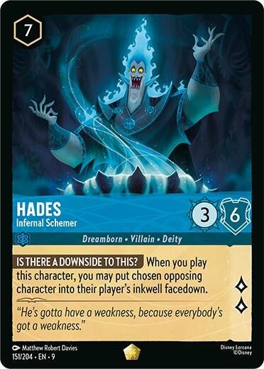 Disney Lorcana - Hades - Infernal Schemer (151/204) (Fabled)
