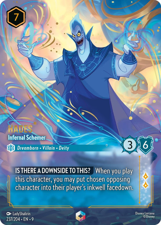 Disney Lorcana - Hades - Infernal Schemer (Enchanted) (237/204) (Fabled)