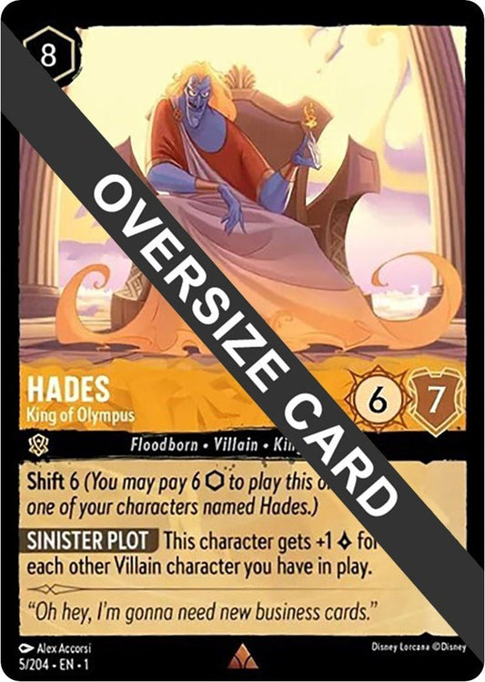 Disney Lorcana - Hades - King of Olympus (Oversized) (5/204) (The First Chapter)