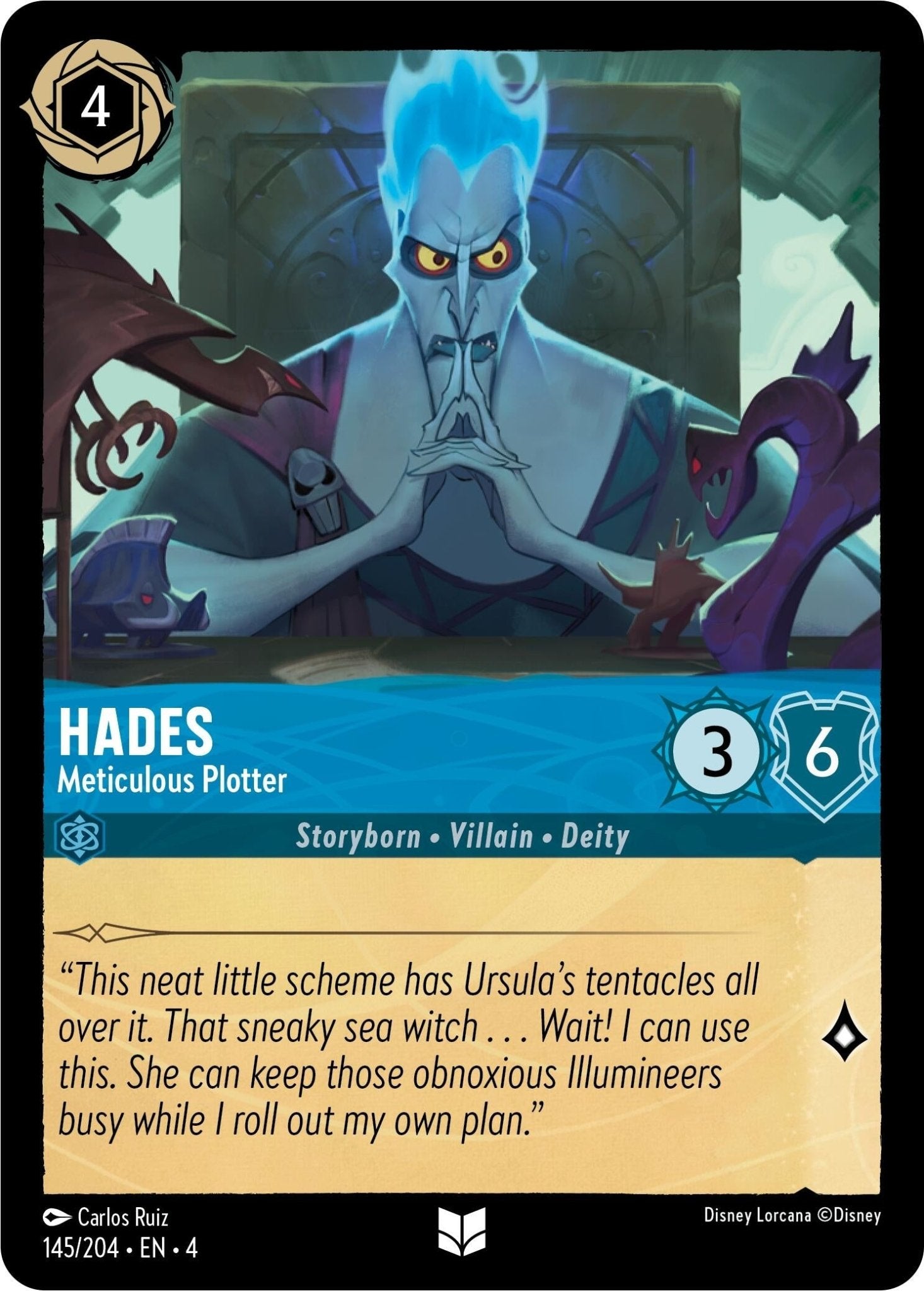 Disney Lorcana - Hades - Meticulous Plotter (145/204) (Ursula's Return)