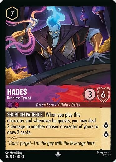 Disney Lorcana - Hades - Ruthless Tyrant (48/204) (Reign of Jafar)