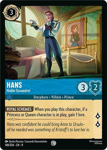 Disney Lorcana - Hans - Noble Scoundrel (148/204) (Fabled)