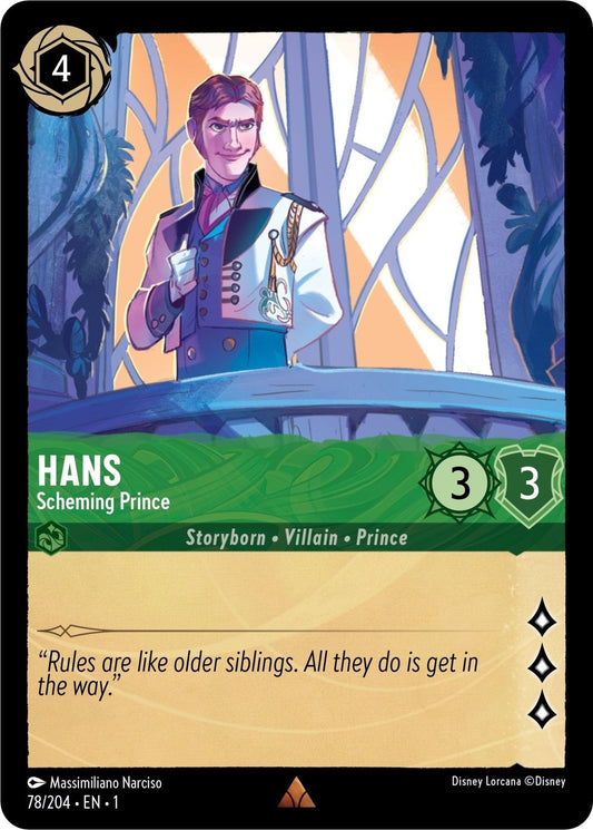 Disney Lorcana - Hans - Scheming Prince (78/204) (The First Chapter)