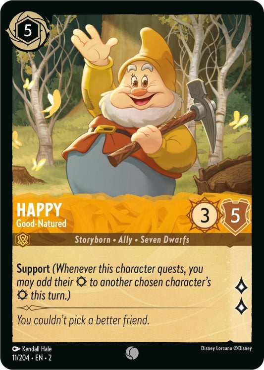 Disney Lorcana - Happy - Good - Natured (11/204) (Rise of the Floodborn)