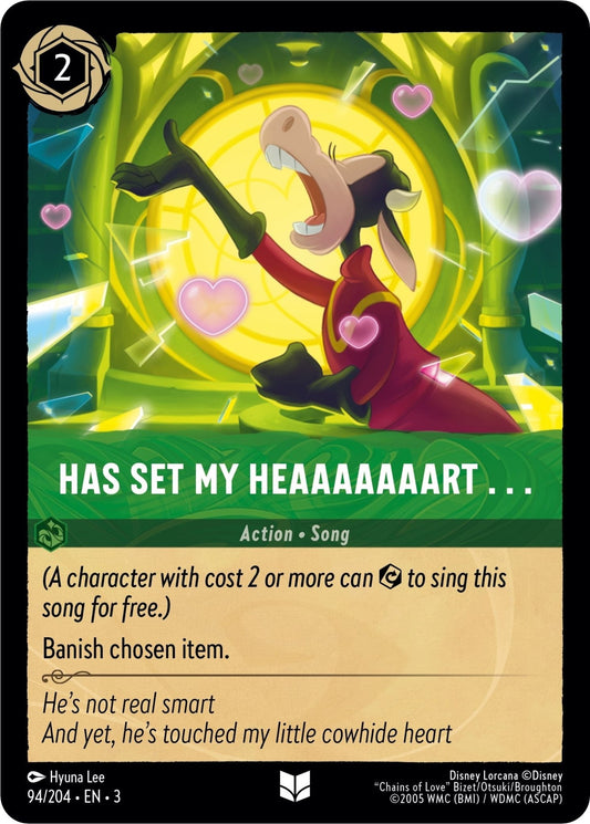 Disney Lorcana - Has Set My Heaaaaaaart . . . (94/204) (Into the Inklands)