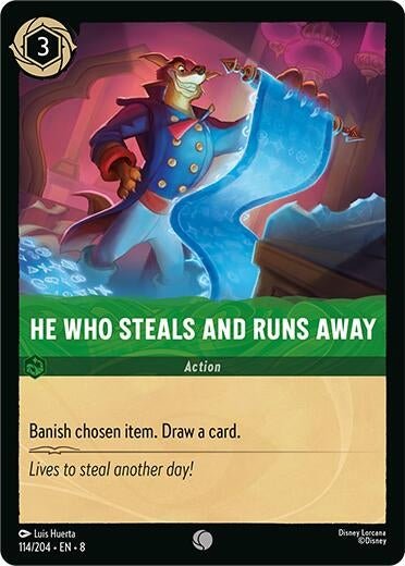 Disney Lorcana - He Who Steals And Runs Away (114/204) (Reign of Jafar)
