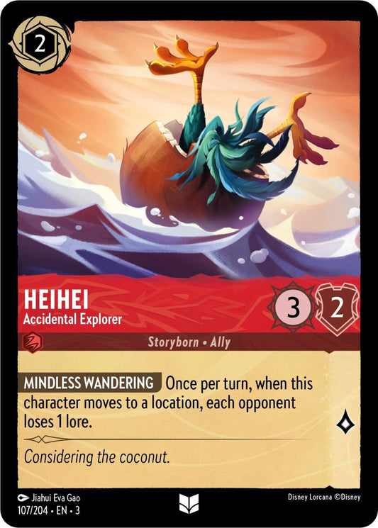 Disney Lorcana - HeiHei - Accidental Explorer (107/204) (Into the Inklands)