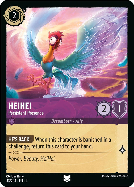 Disney Lorcana - HeiHei - Persistent Presence (43/204) (Rise of the Floodborn)