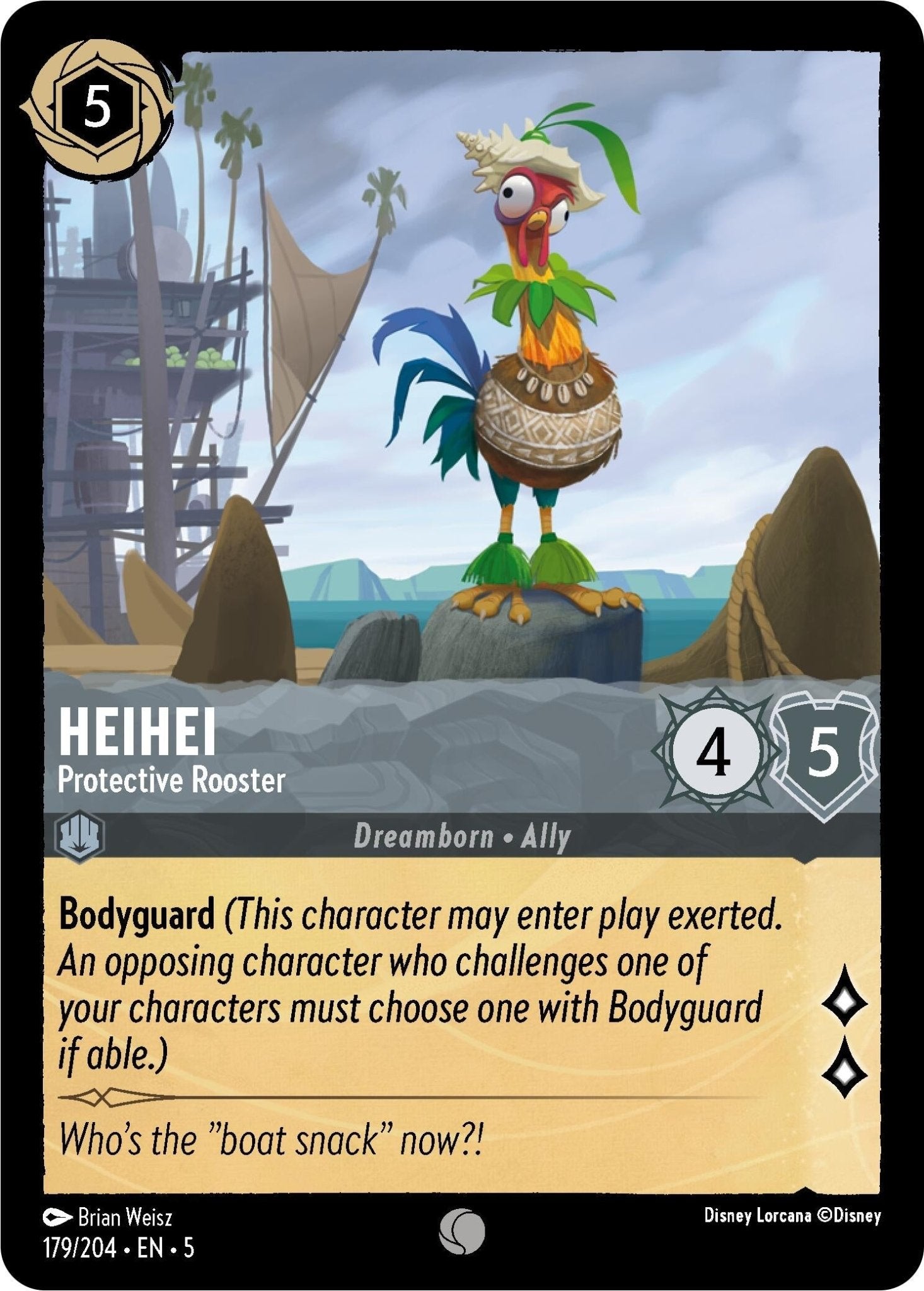 Disney Lorcana - HeiHei - Protective Rooster (179/204) (Shimmering Skies)