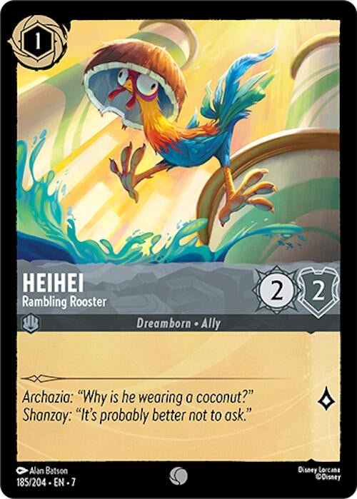 Disney Lorcana - Heihei - Rambling Rooster (185/204) (Archazia's Island)