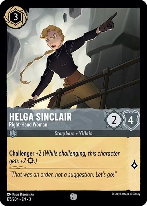 Disney Lorcana - Helga Sinclair - Right - Hand Woman (175/204) (Into the Inklands)