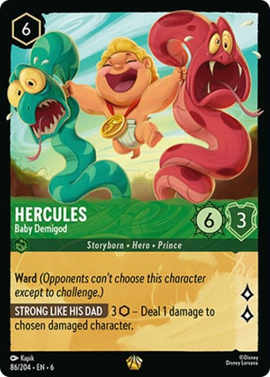 Disney Lorcana - Hercules - Baby Demigod (86/204) (Azurite Sea)