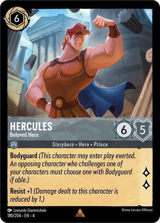 Disney Lorcana - Hercules - Beloved Hero (180/204) (Ursula's Return)