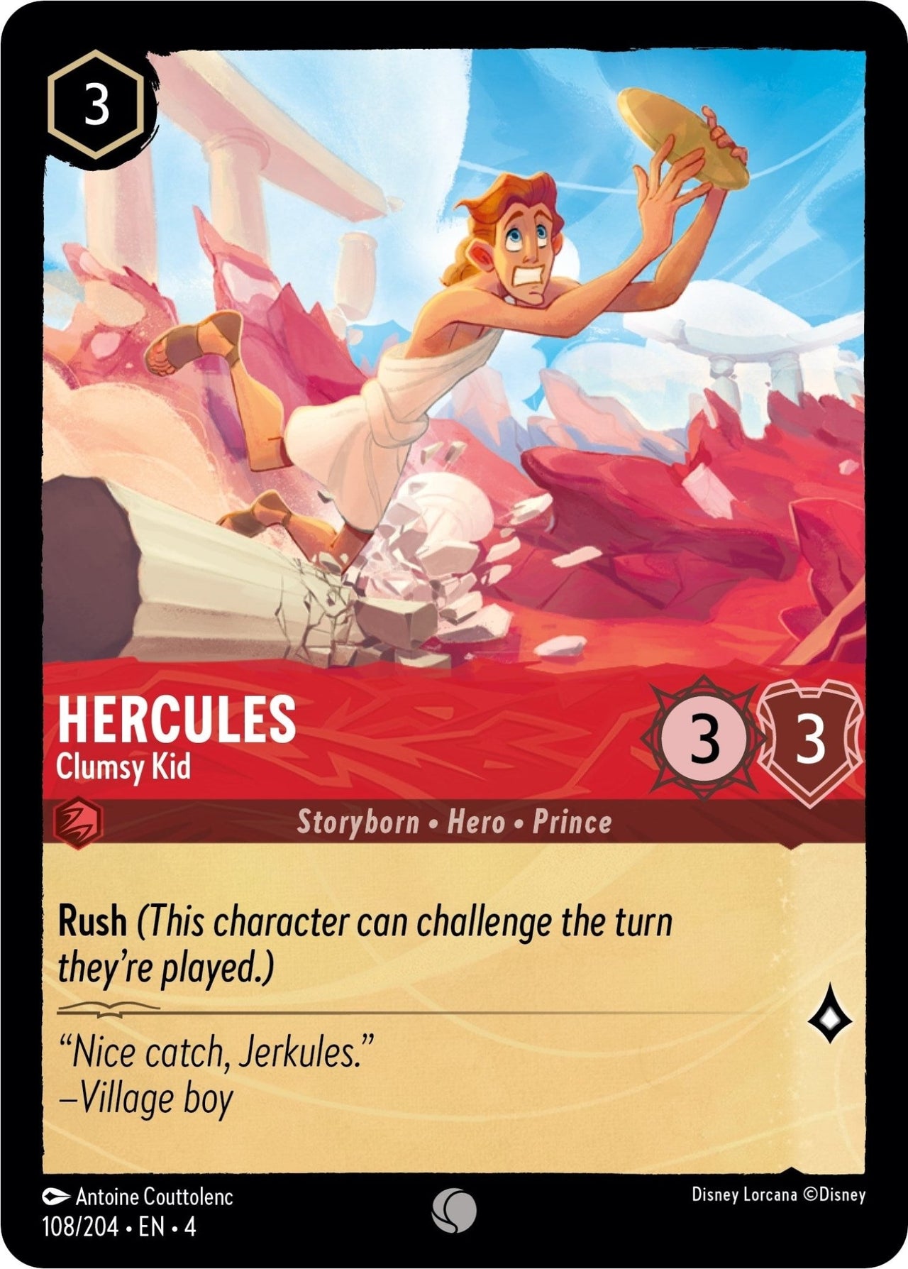 Hercules - Clumsy Kid (108/204) (Ursula's Return) by LAB7 Malta, Europe