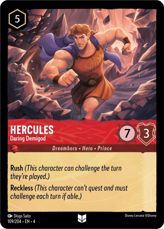 Disney Lorcana - Hercules - Daring Demigod (109/204) (Ursula's Return)