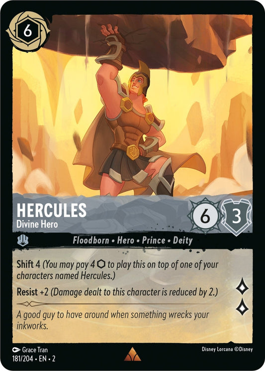 Disney Lorcana - Hercules - Divine Hero (181/204) (Rise of the Floodborn)