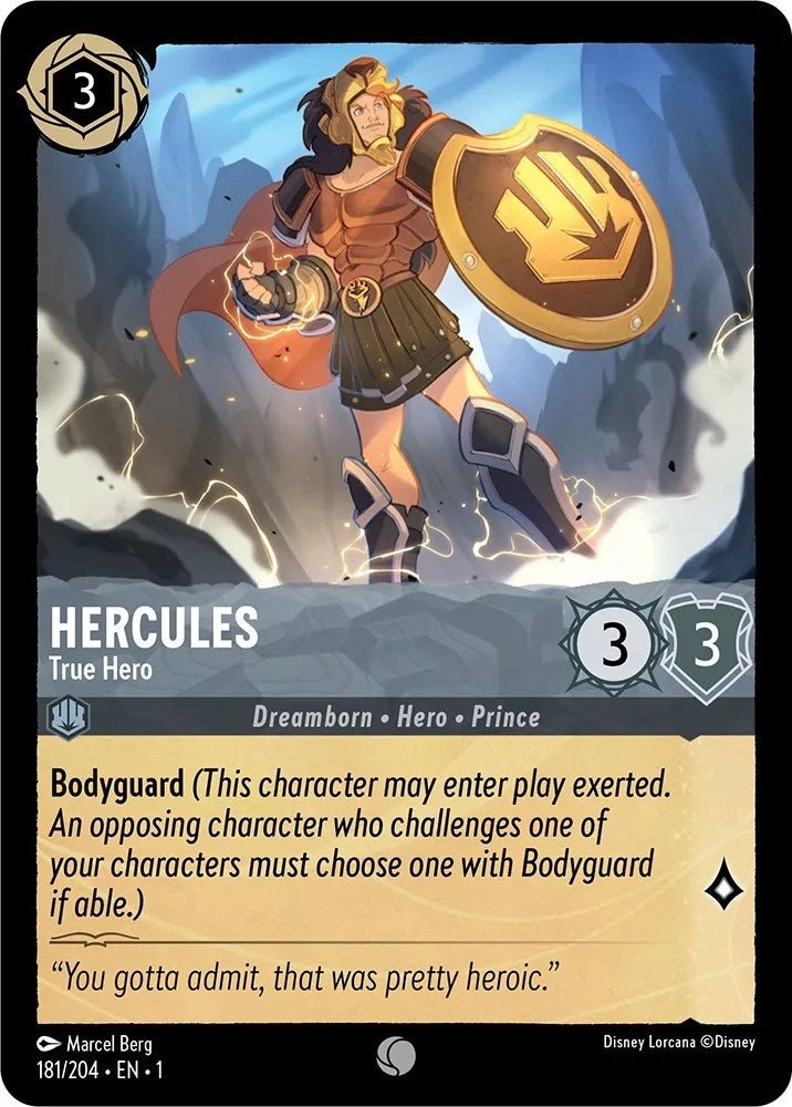 Disney Lorcana - Hercules - True Hero (181/204) (The First Chapter)