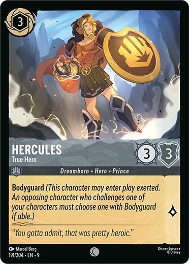 Disney Lorcana - Hercules - True Hero (191/204) (Fabled)