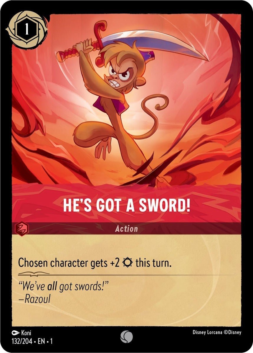 Disney Lorcana - He's Got A Sword! (132/204) (The First Chapter)