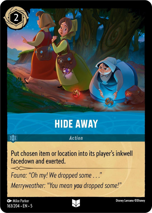Disney Lorcana - Hide Away (163/204) (Shimmering Skies)