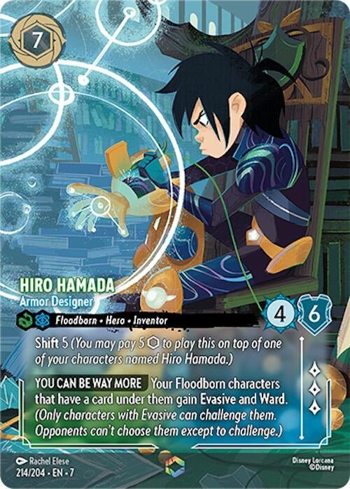 Disney Lorcana - Hiro Hamada - Armor Designer (Enchanted) (214/204) (Archazia's Island)