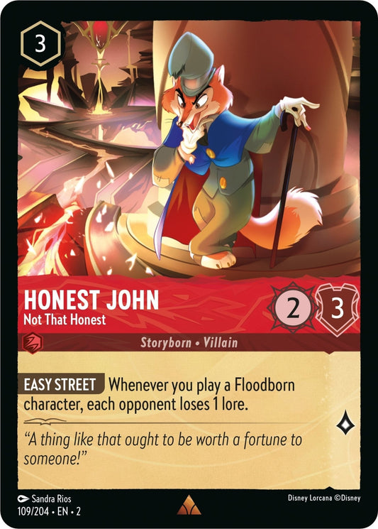Disney Lorcana - Honest John - Not That Honest (109/204) (Rise of the Floodborn)