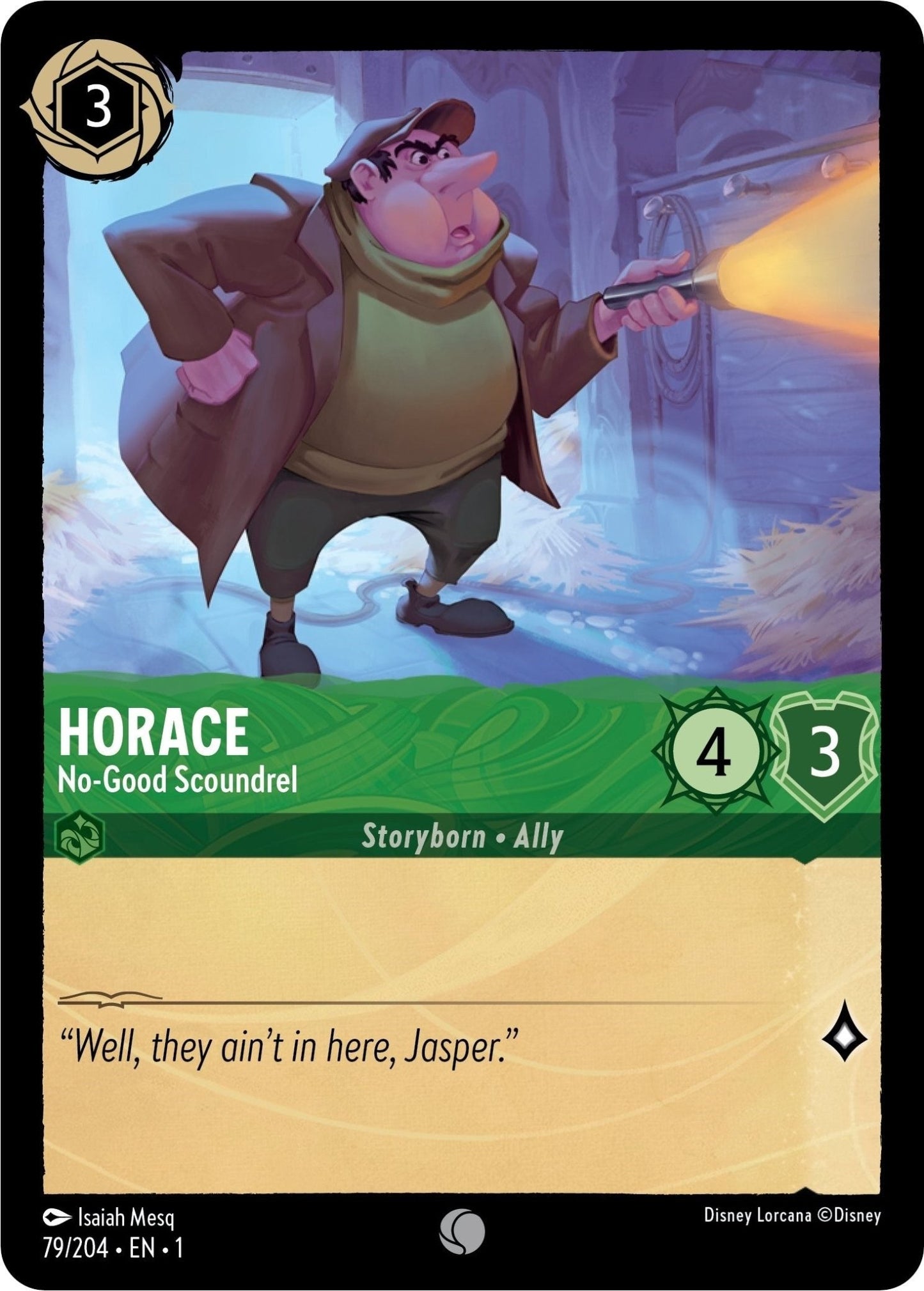 Disney Lorcana - Horace - No - Good Scoundrel (79/204) (The First Chapter)