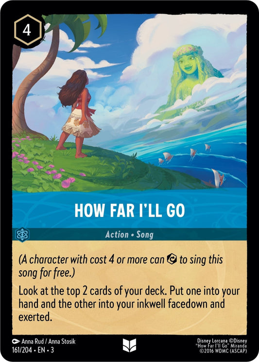 Disney Lorcana - How Far I'll Go (161/204) (Into the Inklands)
