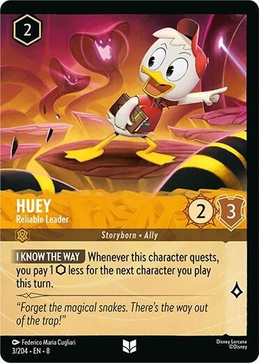 Disney Lorcana - Huey - Reliable Leader (Foil) (3/204) (Reign of Jafar)