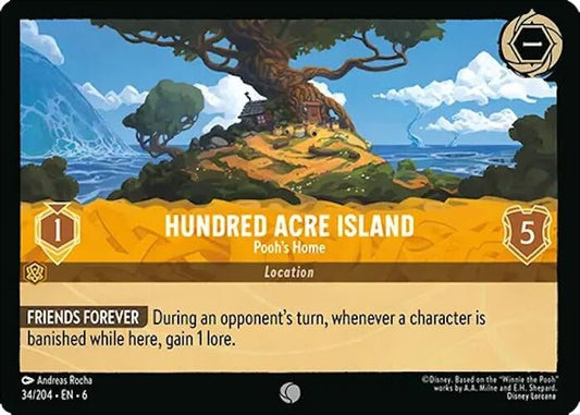 Disney Lorcana - Hundred Acre Island - Pooh's Home (34/204) (Azurite Sea)