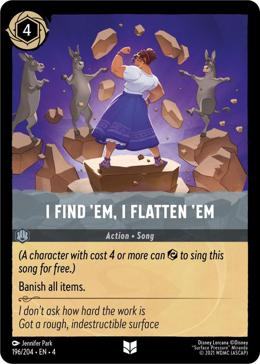 Disney Lorcana - I Find 'Em, I Flatten 'Em (196/204) (Ursula's Return)