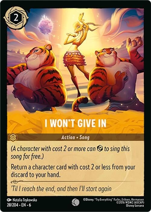 Disney Lorcana - I Won't Give In (28/204) (Azurite Sea)