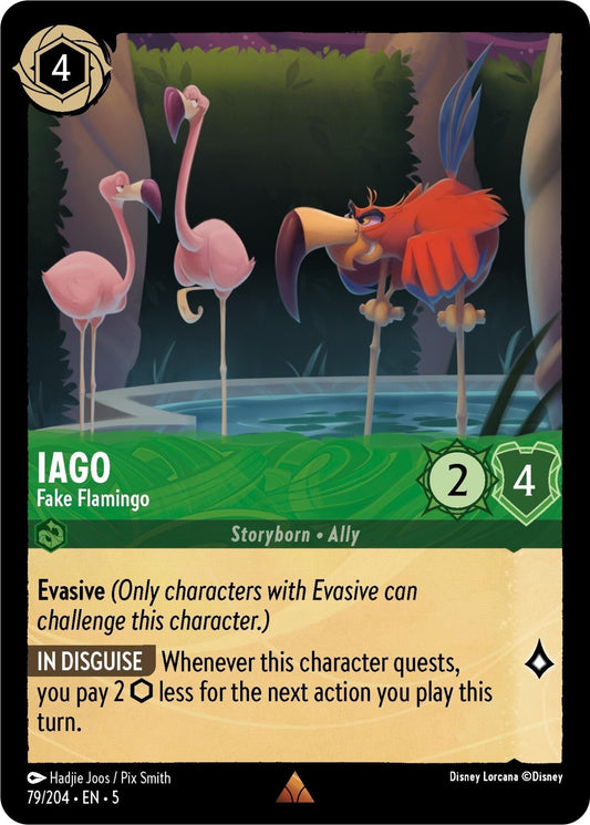 Disney Lorcana - Iago - Fake Flamingo (79/204) (Shimmering Skies)