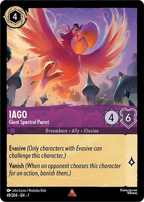 Disney Lorcana - Iago - Giant Spectral Parrot (49/204) (Archazia's Island)