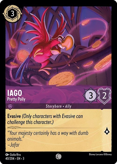 Disney Lorcana - Iago - Pretty Polly (40/204) (Into the Inklands)