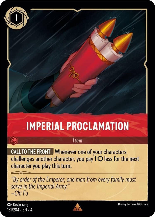 Disney Lorcana - Imperial Proclamation (131/204) (Ursula's Return)