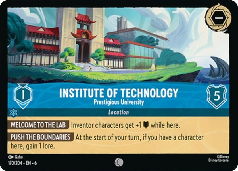 Disney Lorcana - Institute of Technology - Prestigious University (170/204) (Azurite Sea)