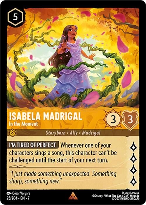 Disney Lorcana - Isabela Madrigal - In the Moment (25/204) (Archazia's Island)