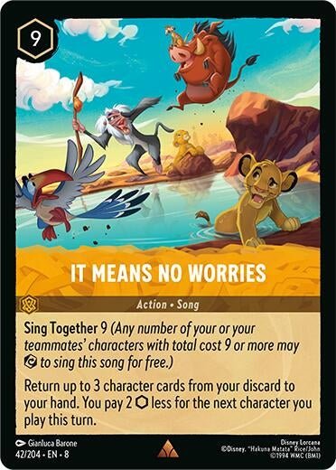 Disney Lorcana - It Means No Worries (42/204) (Reign of Jafar)